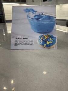 Luxury marble kitchen countertop in Dana Point California protected with MORE® AntiEtch® against etching and staining.