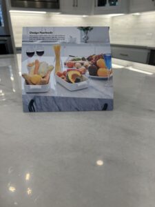 Luxury marble kitchen countertop in Newport Beach CA protected with MORE AntiEtch against etching and staining