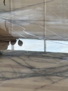 Luxury marble bathroom vanity in a Corona del Mar California home protected with MORE® AntiEtch® against staining and etching.